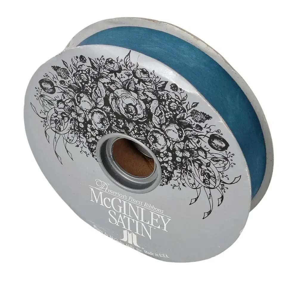 McGinley Satin Ribbon Teal #9 1 5/16